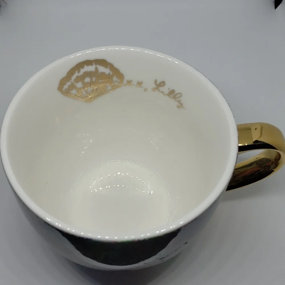 Lilly Pulitzer Blue And Pink Floral Coffee mug
